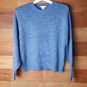 H&M blue crew neck sweater size XS